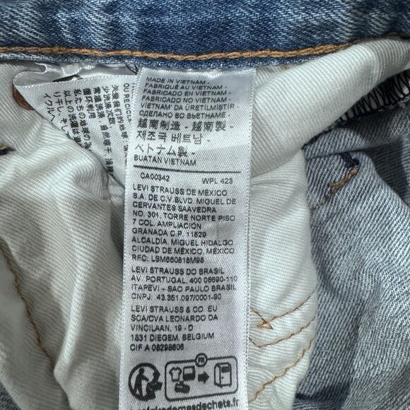 Levi’s 501 ’93 Big E Straight Jeans 31x30 Light Wash Button Fly - Picture 7 of 8
